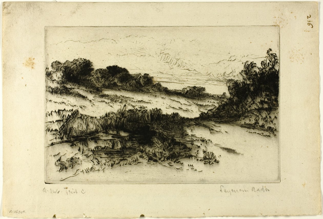 Colina del Molino de Viento, No. I de Francis Seymour Haden