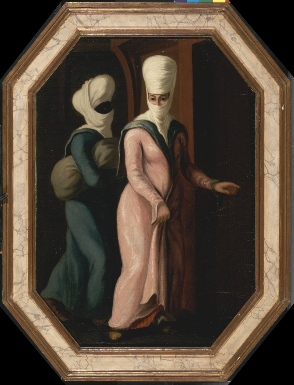 Una dama turca yendo con su esclava al baño, ca 1760 de Francis Smith