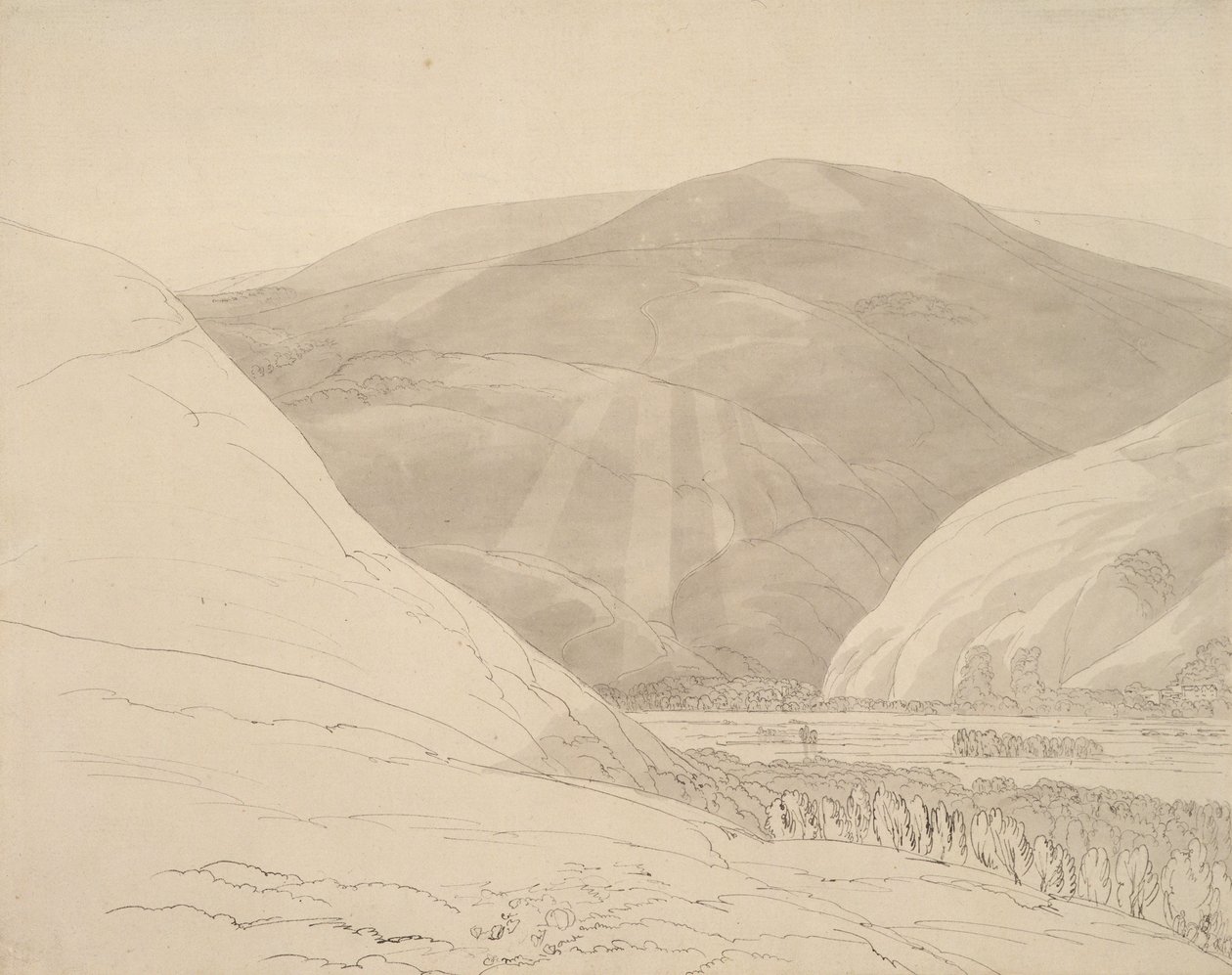 Colina de Croydon de Francis Towne