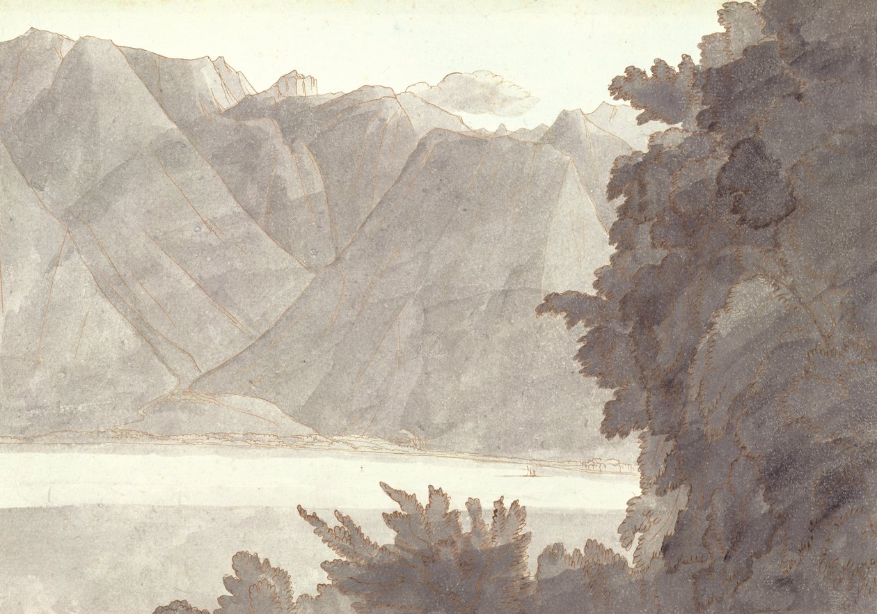 Cabeza del Lago de Ginebra de Francis Towne