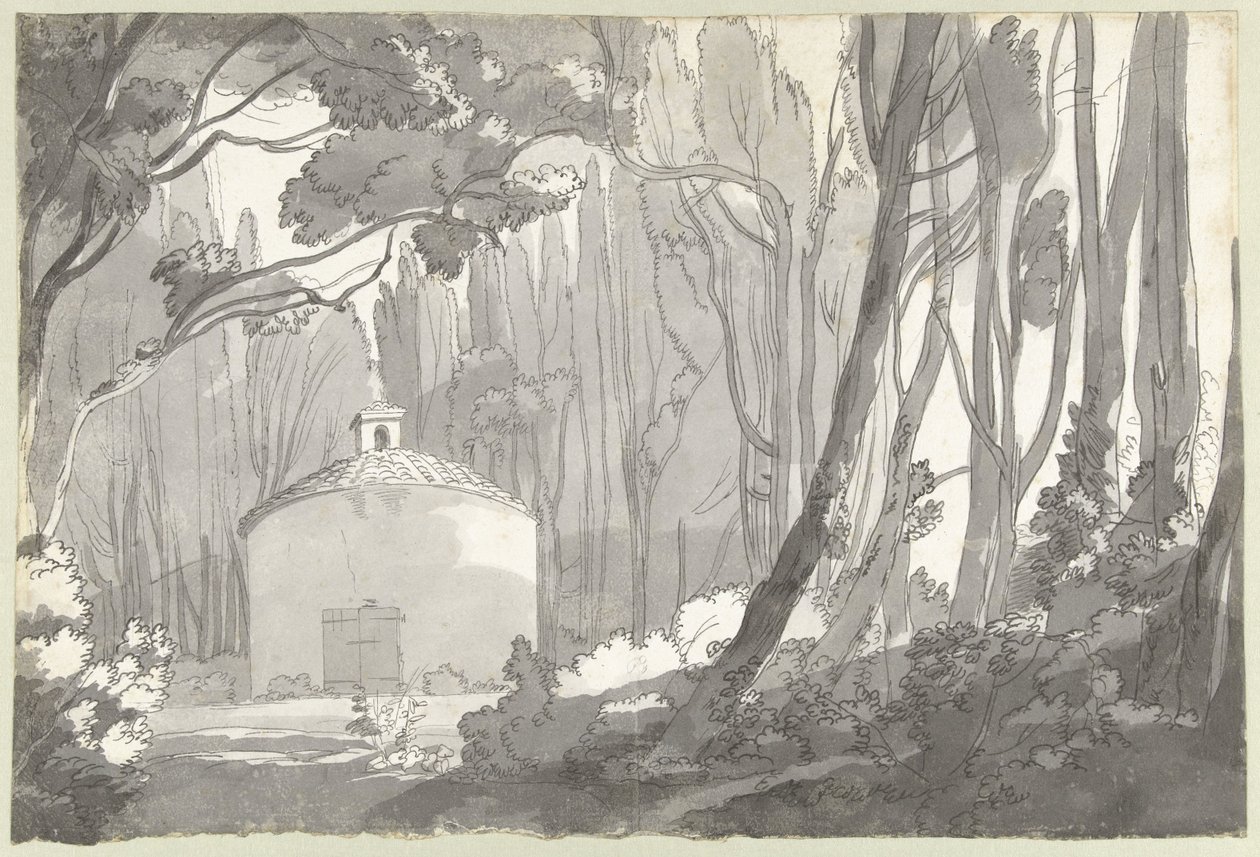 En el parque de la Villa Mondragone en Frascati de Francis Towne