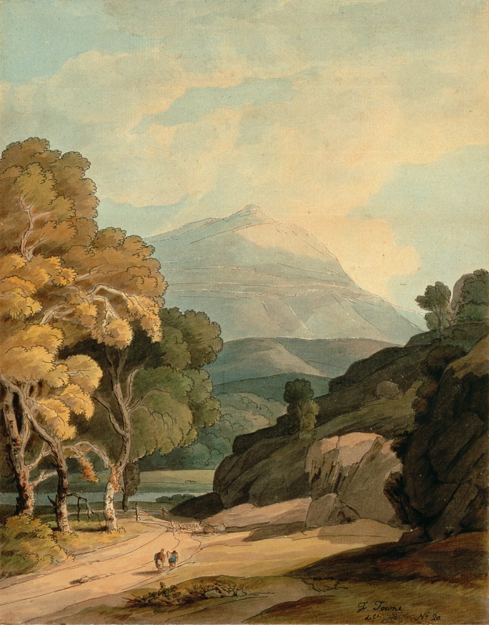 Cerca de Maentwrog, Gales del Norte de Francis Towne