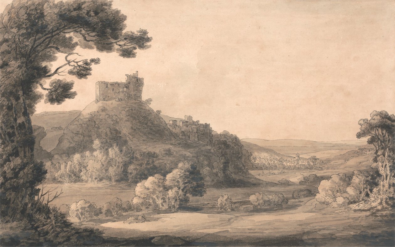 Castillo de Okehampton de Francis Towne