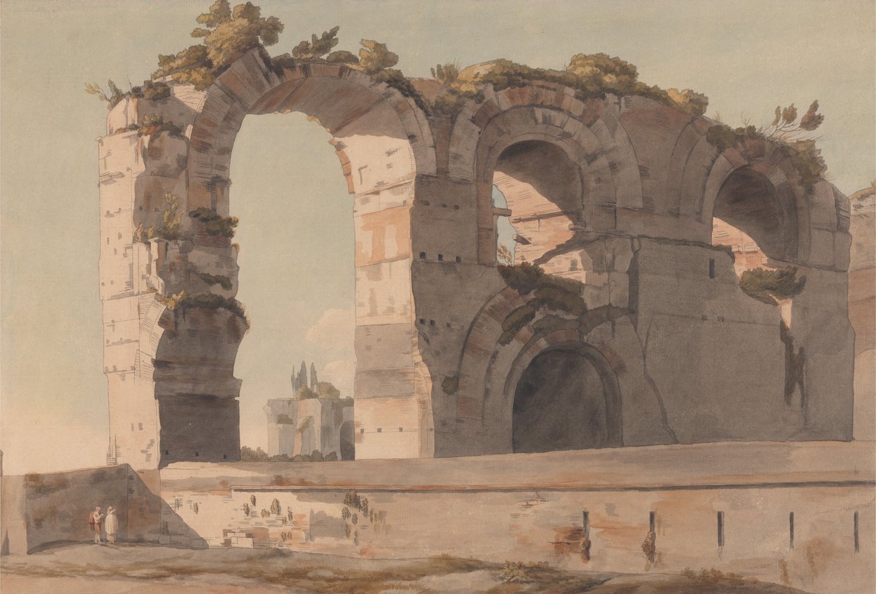 El acueducto de Claudio, Roma de Francis Towne