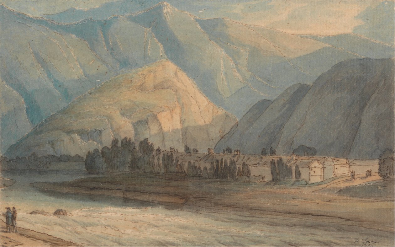 The Grange, en la cabecera del lago Keswick de Francis Towne