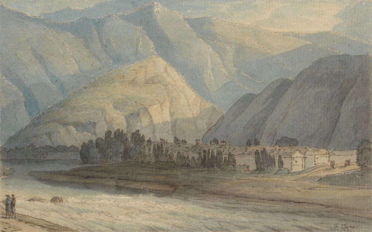 La granja en la cabecera del lago Keswick de Francis Towne