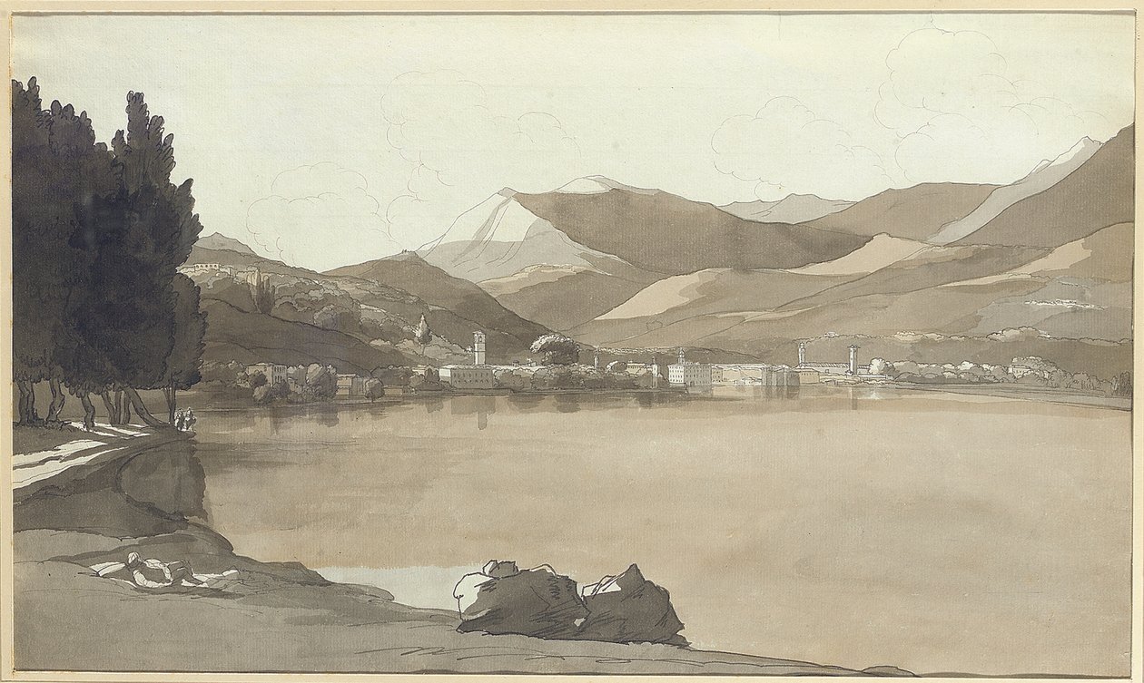 Ciudad de Lugano, Suiza, 1781 de Francis Towne