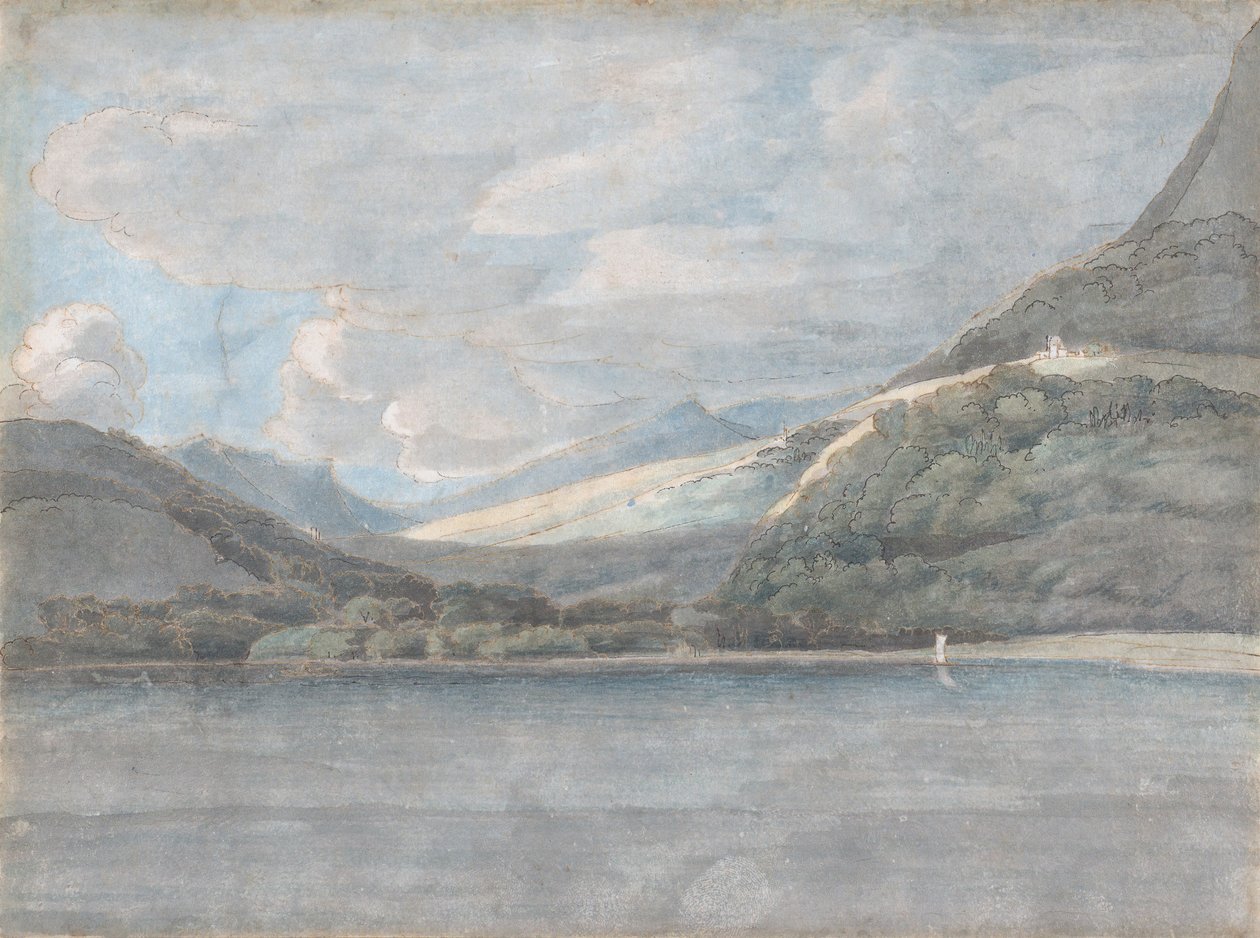 Vista del Lago de Como, 27 de Agosto de 1781 de Francis Towne