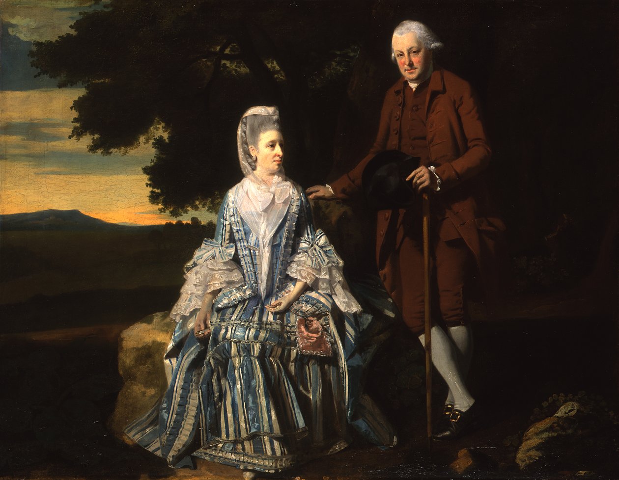 Retrato de una pareja en el parque de Francis Wheatley