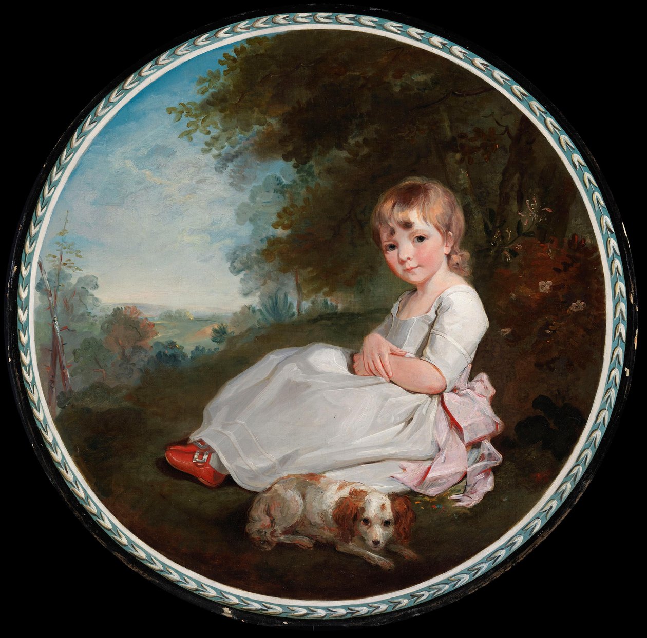 Niño con un perro de Francis Wheatley