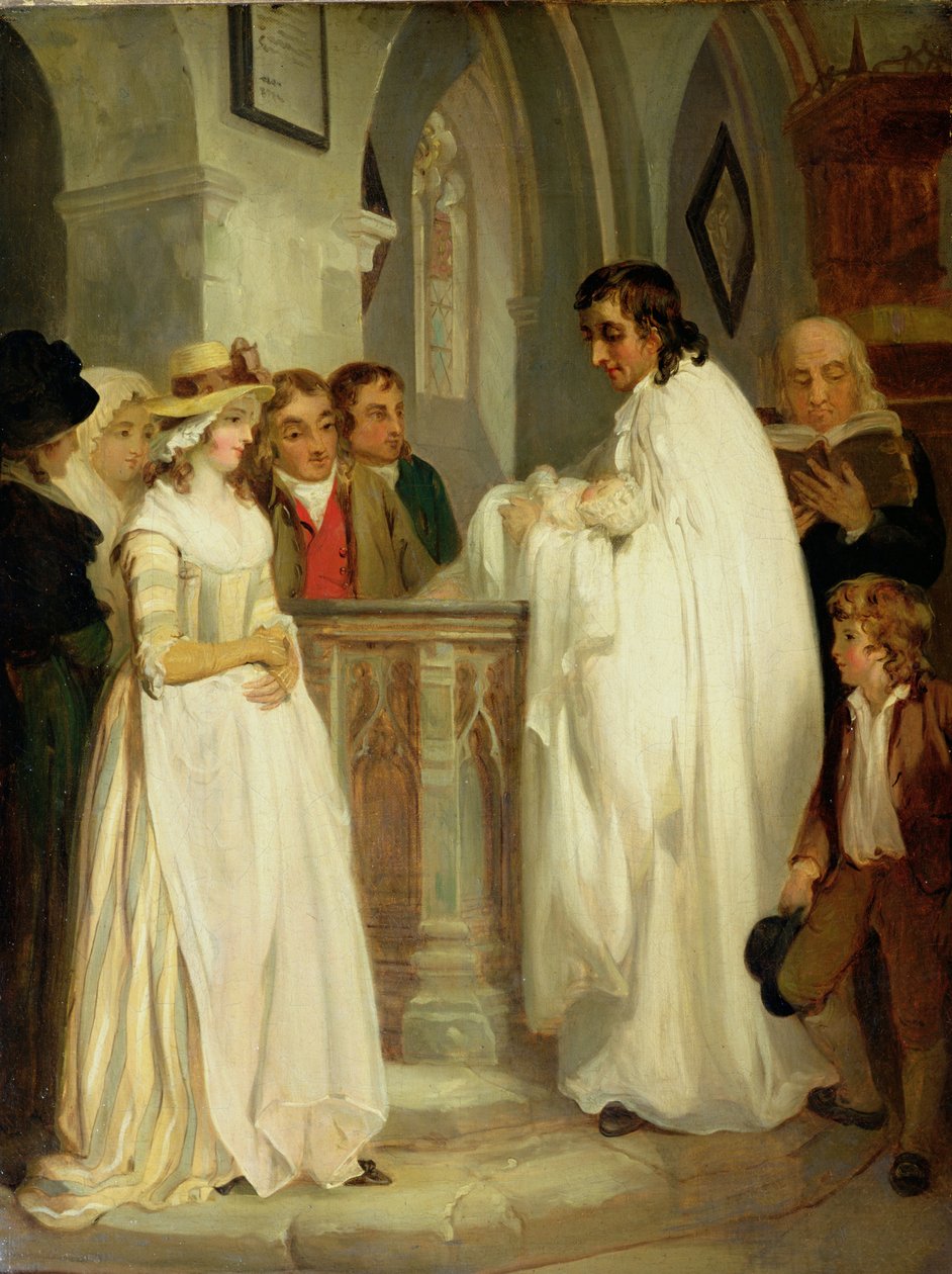 El bautizo (óleo sobre lienzo) de Francis Wheatley