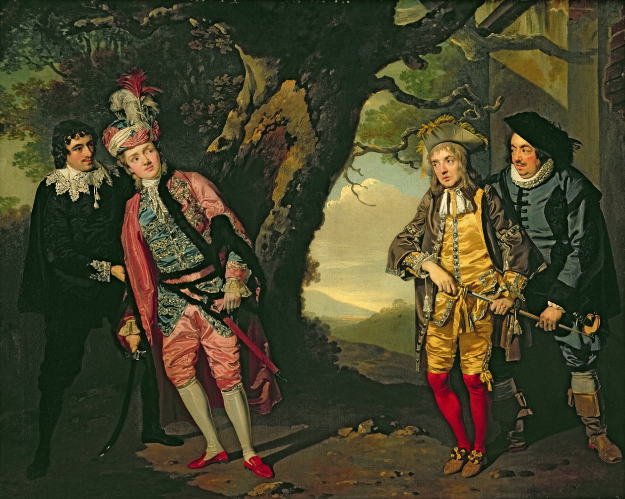 El Duelo, del Acto 3, escena 4 de "Noche de Reyes". de Francis Wheatley