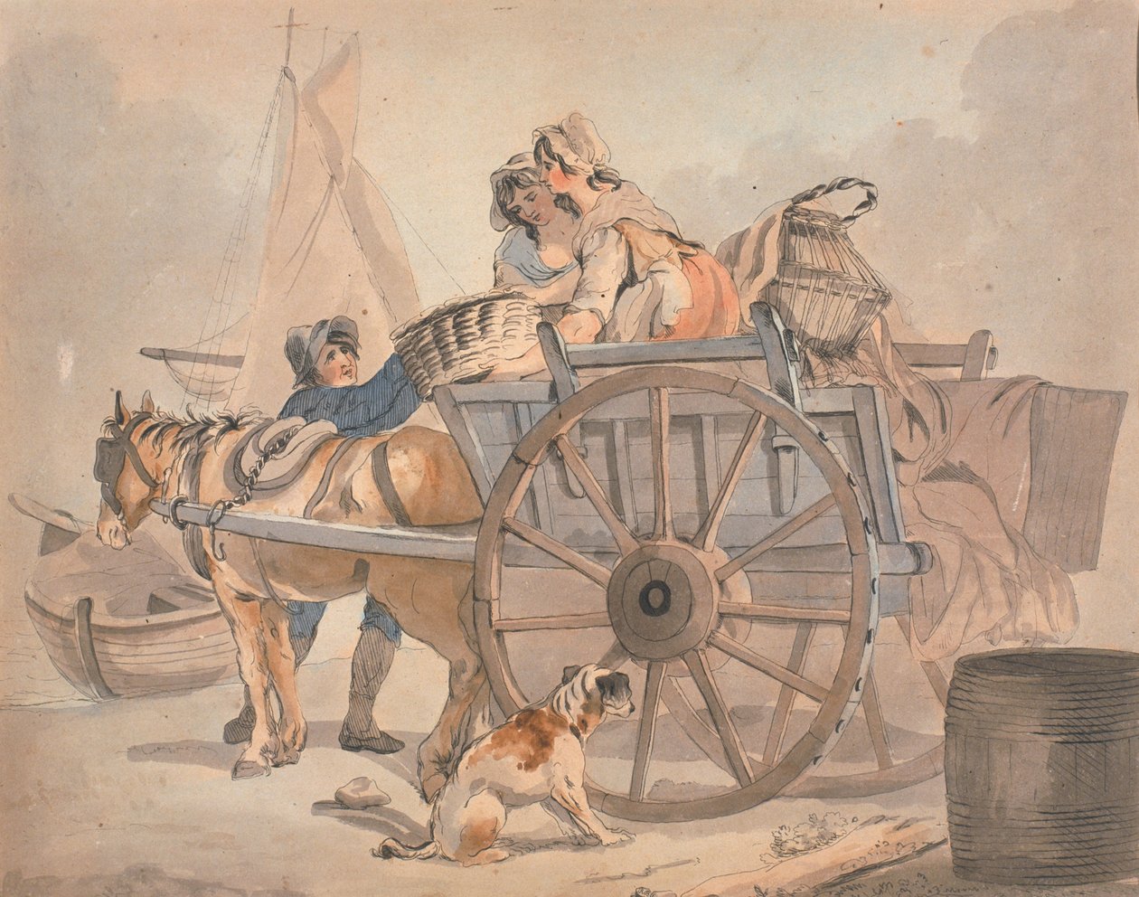 El carro de pescado de Francis Wheatley