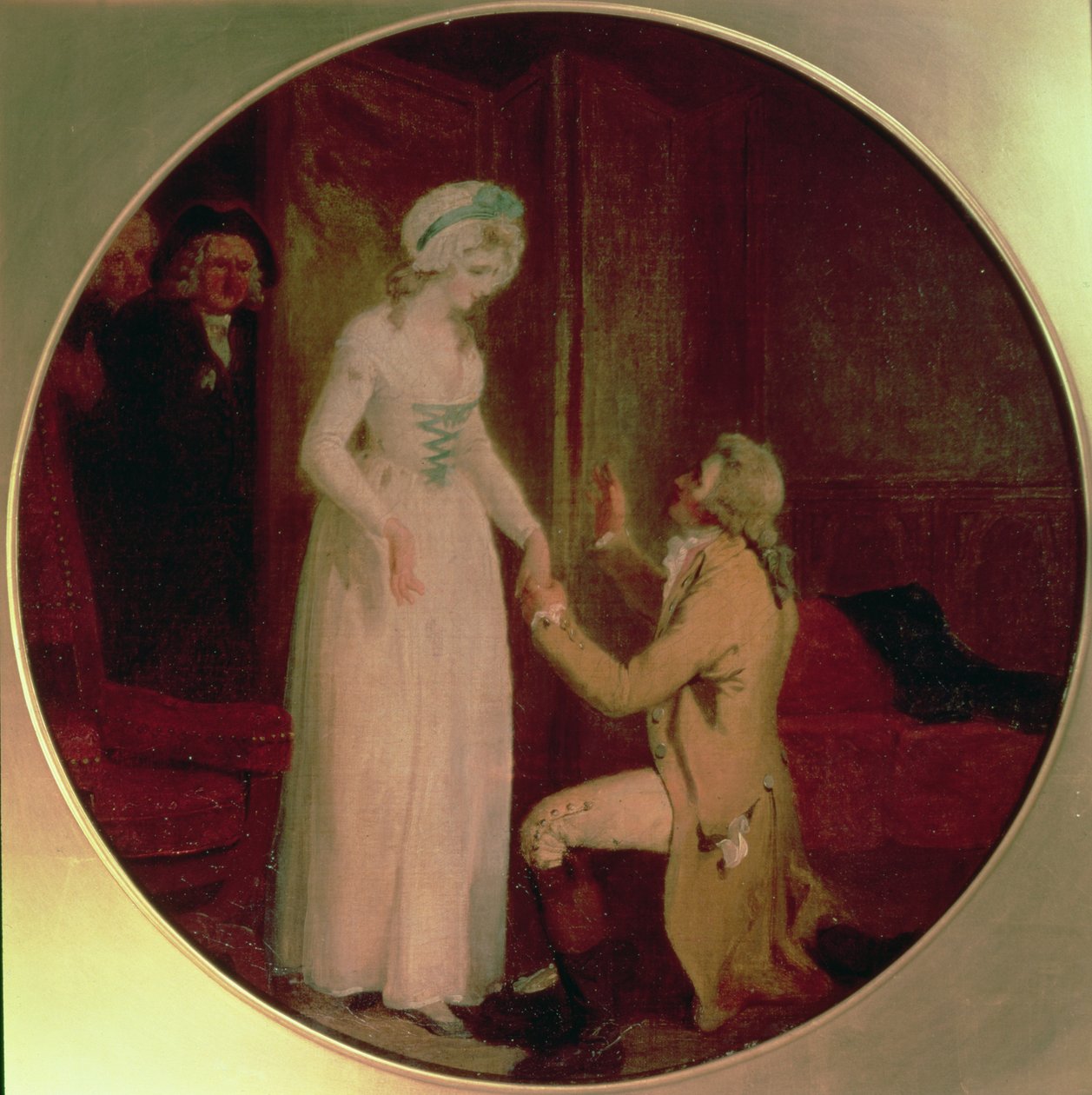 Joven Marlow y la señorita Hardcastle, escena de 