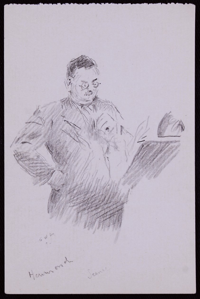 Retrato de Aubrey Hammond, c.1934 de Francis Wilfred Lawson