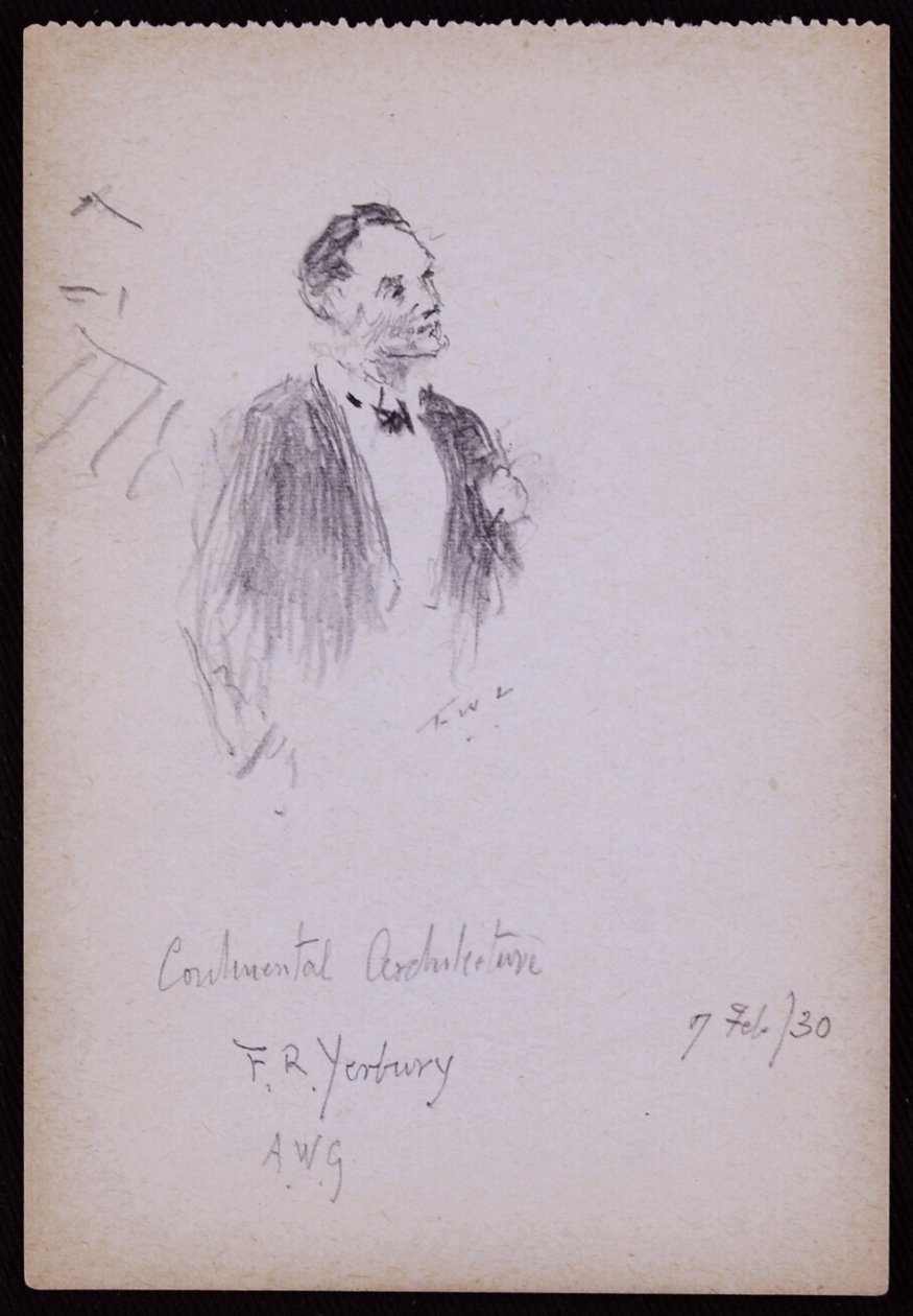 Retrato de FR Yerbury de Francis Wilfred Lawson