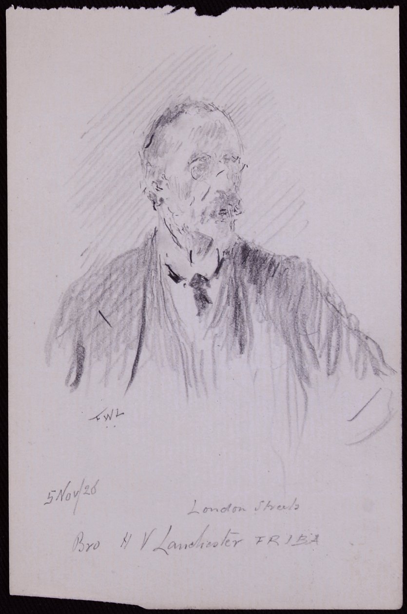 Retrato de HV Lanchester de Francis Wilfred Lawson