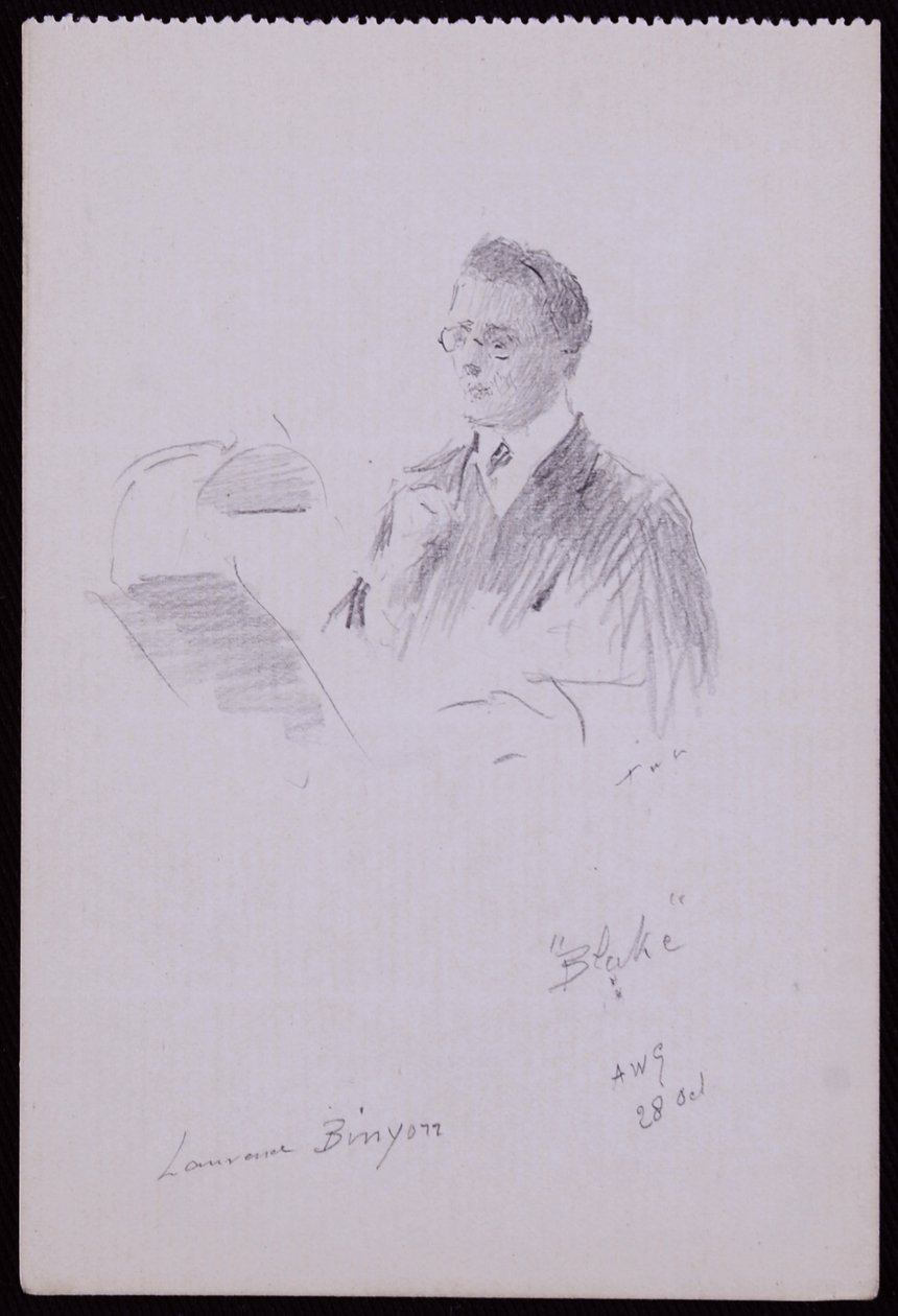 Retrato de Lawrence Binyon de Francis Wilfred Lawson