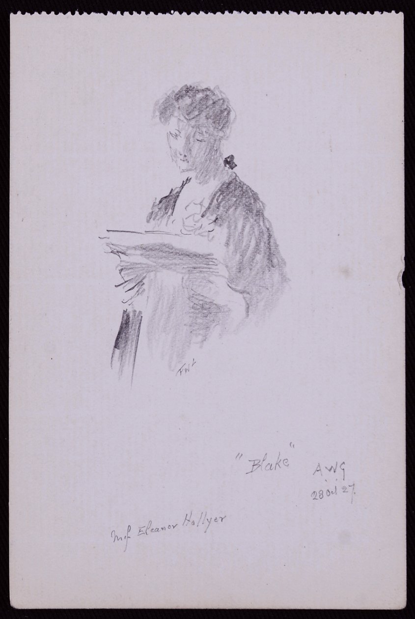 Retrato de la Srta. Eleanor Hellyer de Francis Wilfred Lawson
