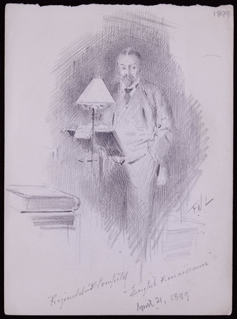 Retrato de Reginald Blomfield de Francis Wilfred Lawson