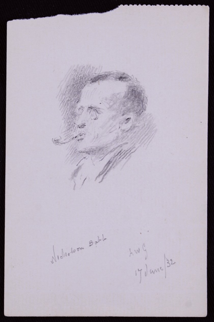 Retrato de S Nicholson Babb de Francis Wilfred Lawson