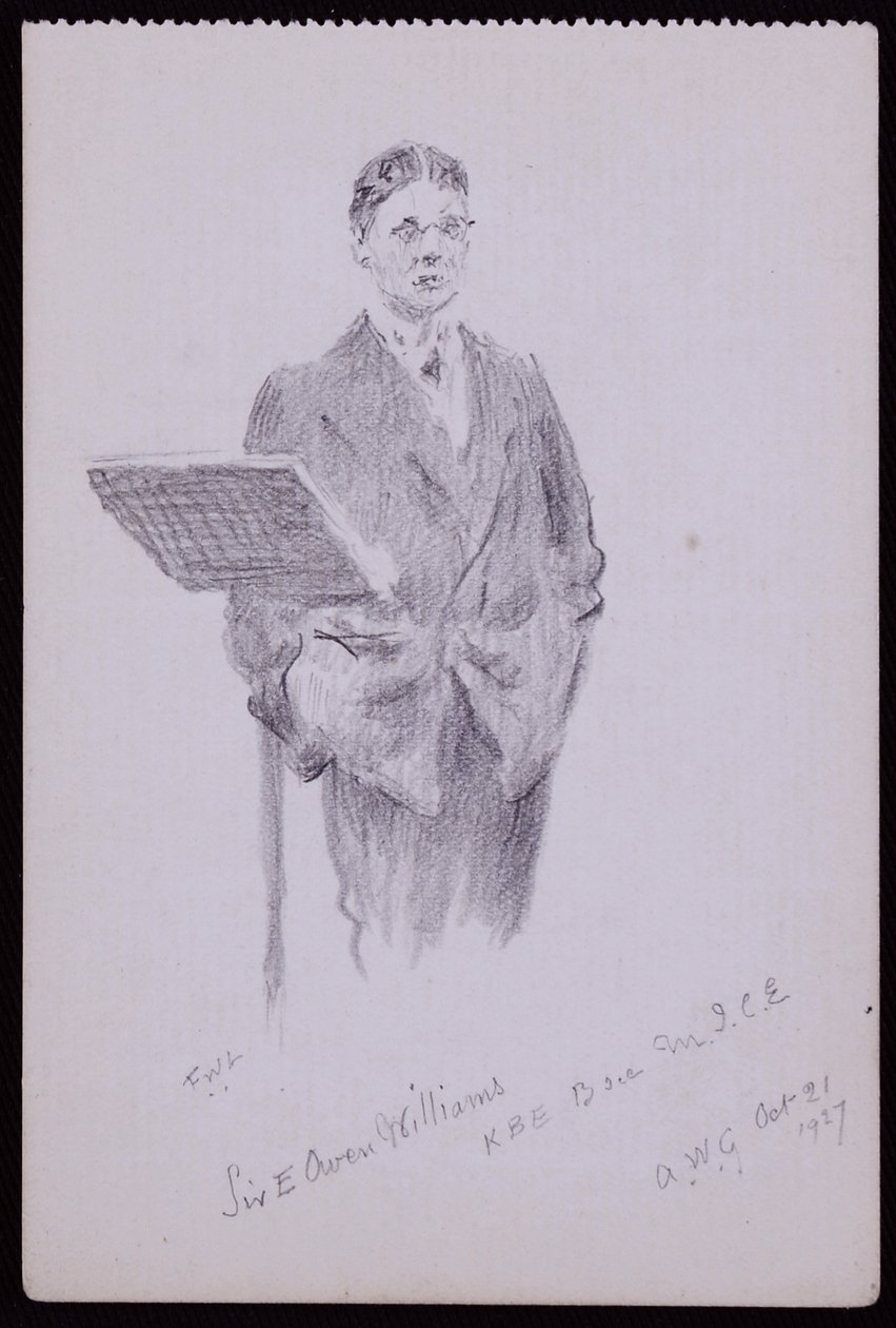 Retrato de Sir Owen Williams de Francis Wilfred Lawson