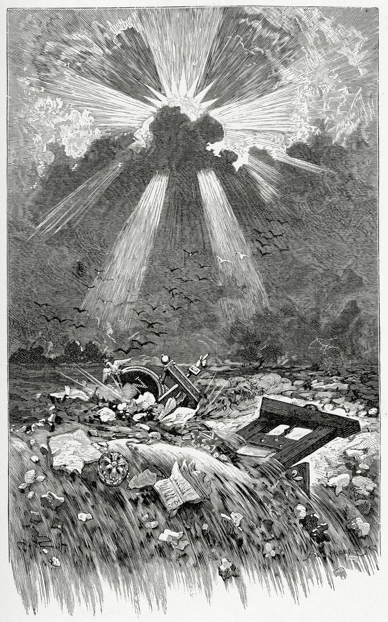 La Débâcle - ilustración de Napoléon le Petit, siglo XIX de Francis and Scott, Henry Fowke