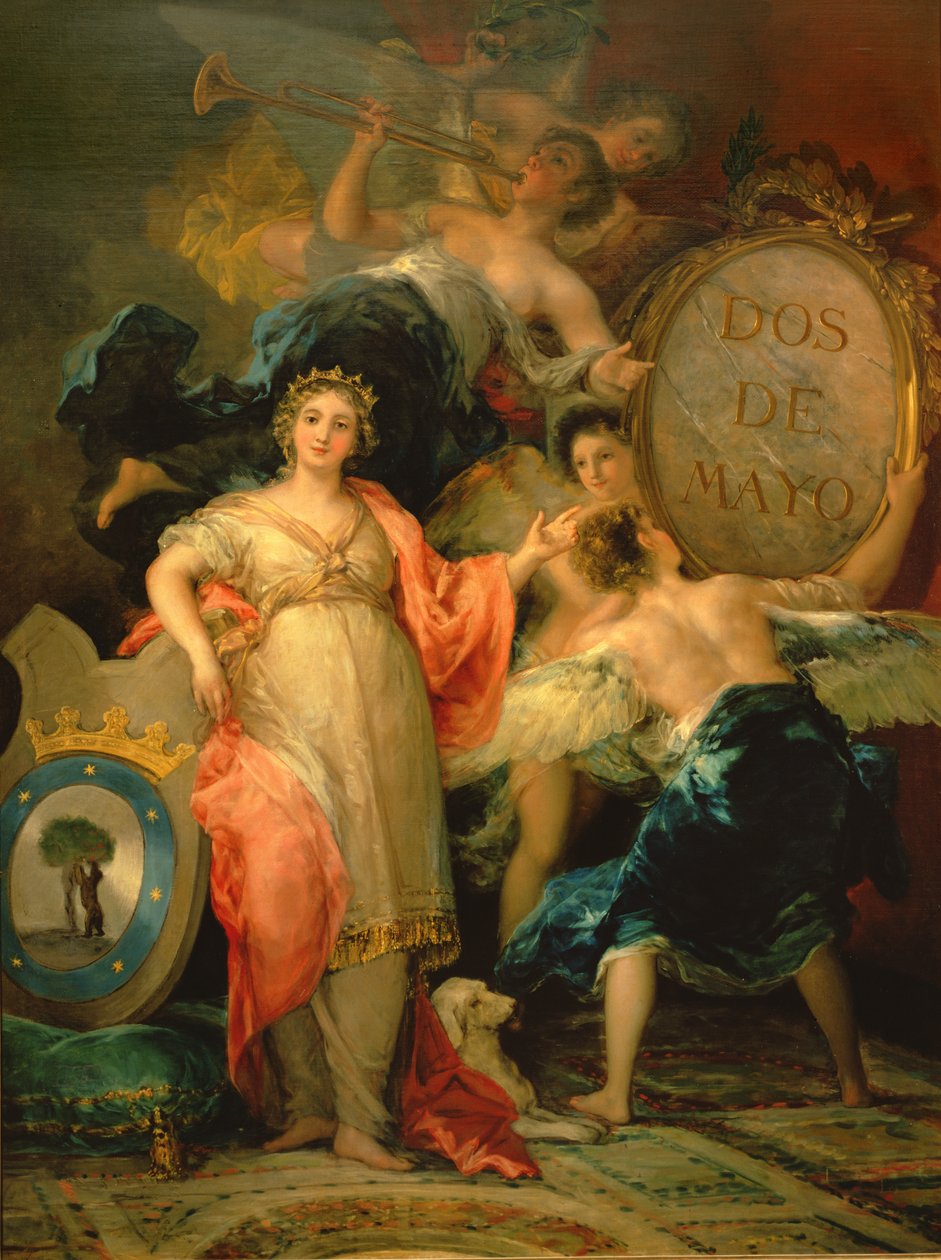 Alegoría de la Ciudad de Madrid de Francisco de Goya