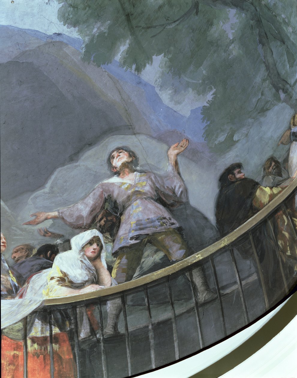 Un testigo extático (detalle) de Francisco de Goya