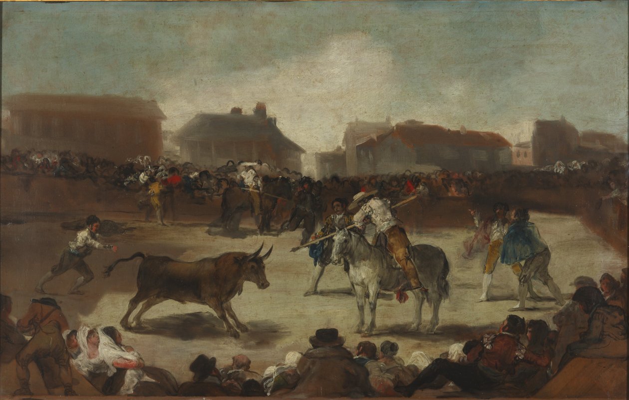 Corrida de toros en un pueblo de Francisco de Goya