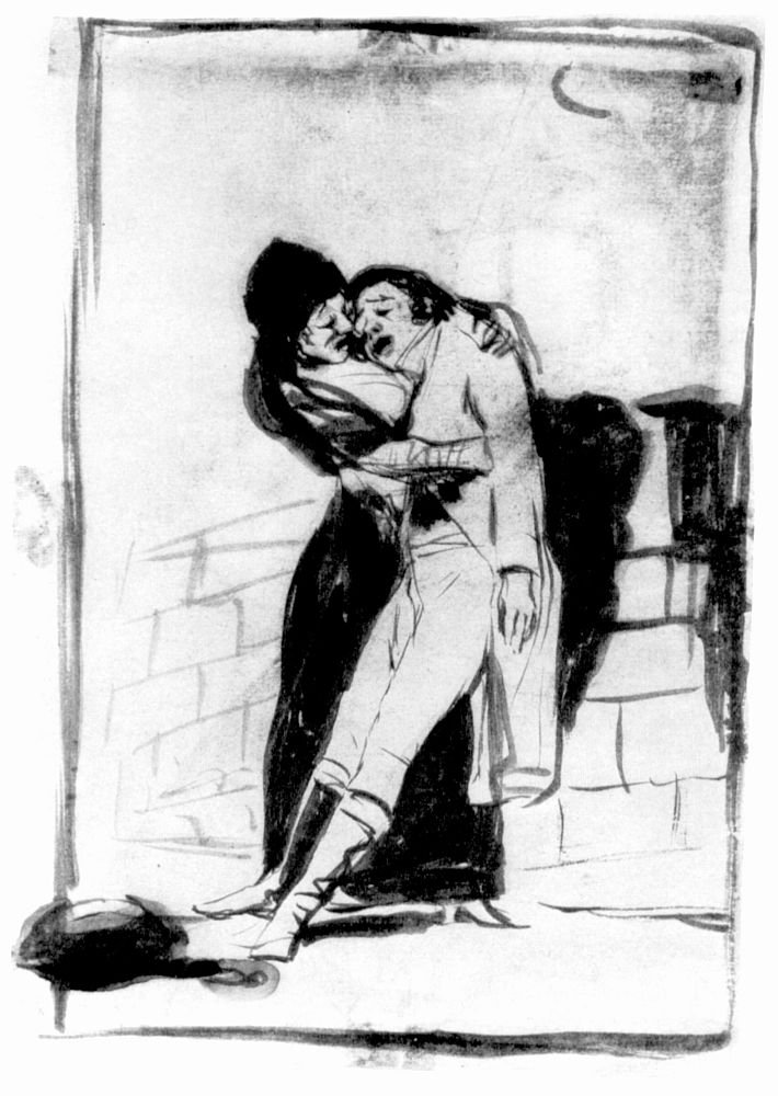 Dibujo preparatorio de Francisco de Goya