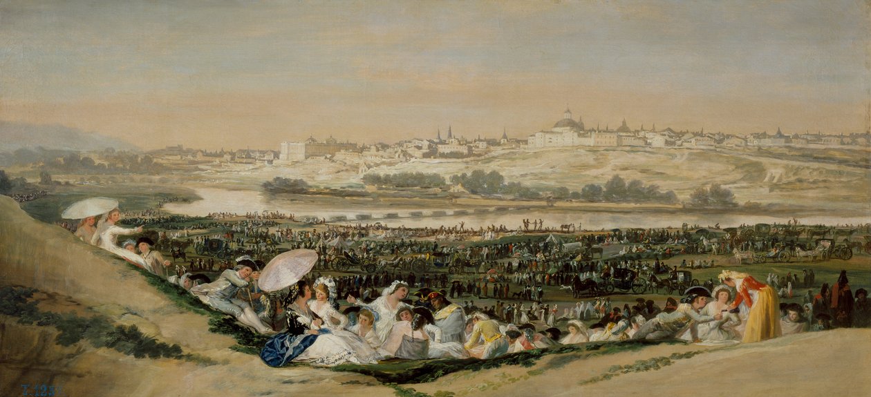 La pradera de San Isidro de Francisco de Goya