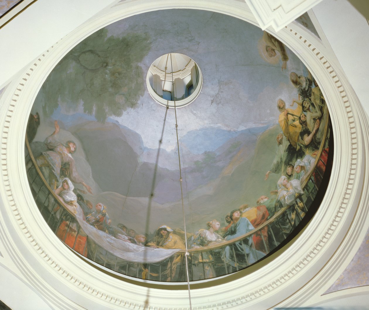 Vista de la cúpula mostrando a San Antonio, 1798 de Francisco de Goya
