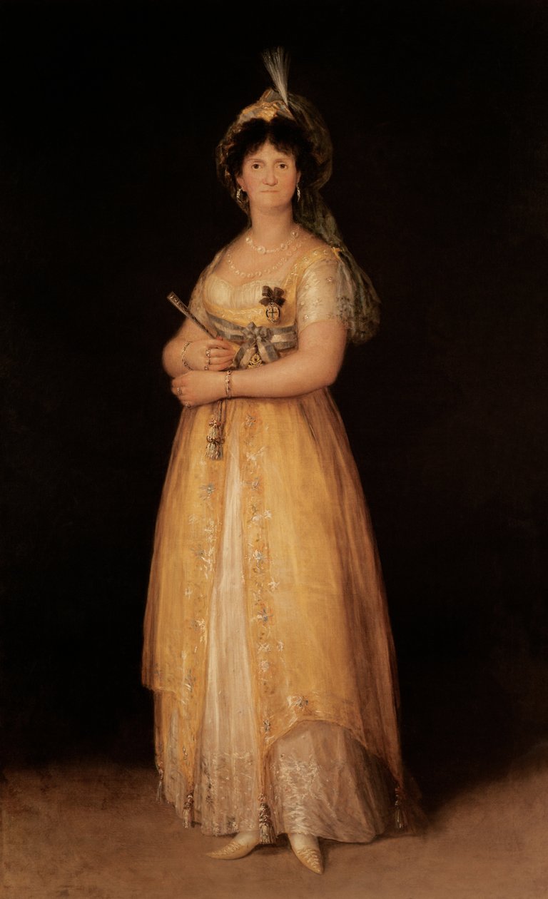 Retrato de la Reina María Luisa (1751-1819) esposa del Rey Carlos IV (1788-1808) de España de Francisco de Goya
