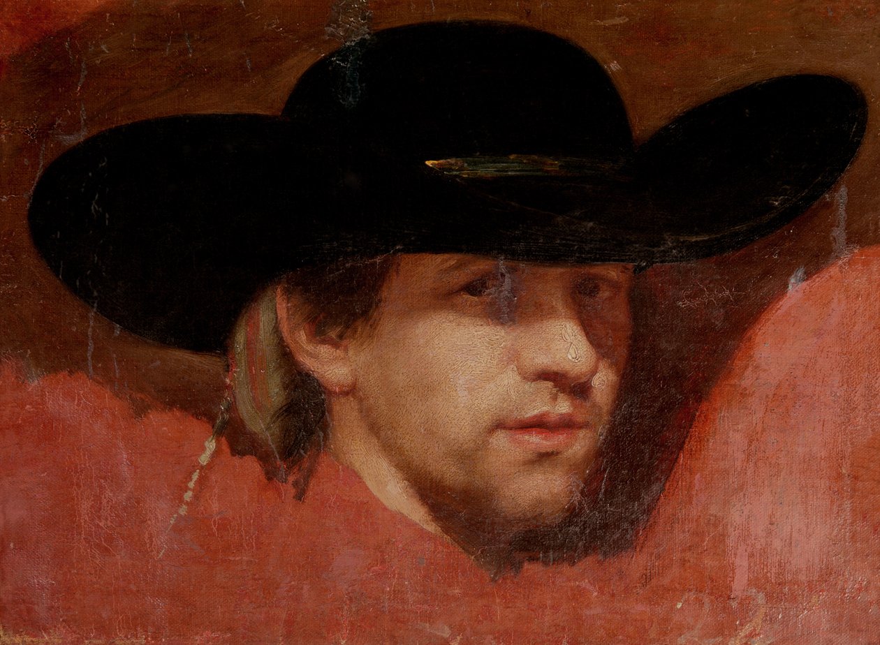 Retrato, presumiblemente del artista, 1775 de Francisco de Goya