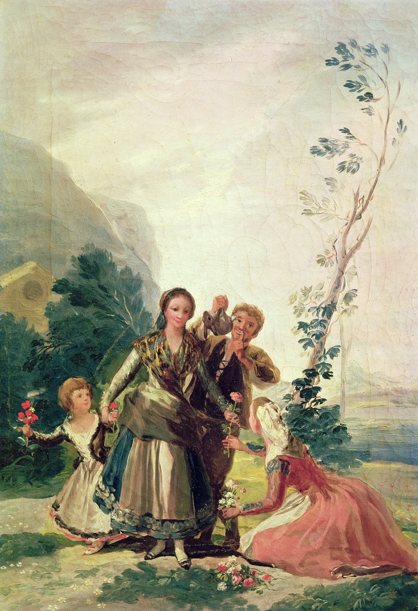 Primavera o la vendedora de flores, 1786 de Francisco de Goya