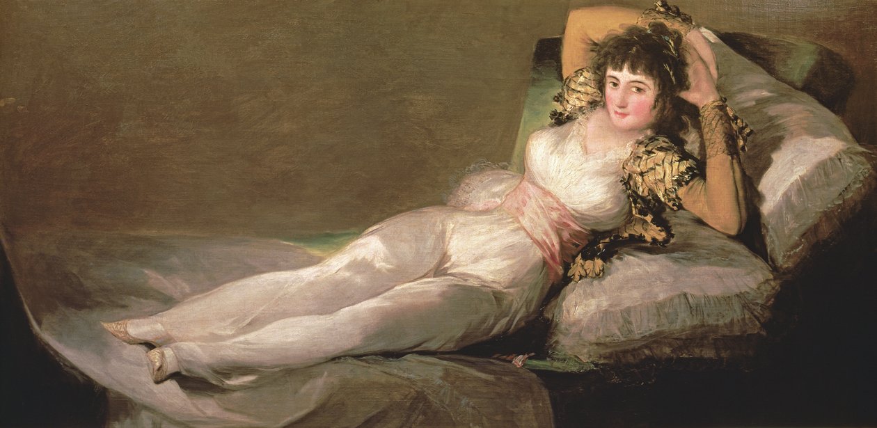 La maja vestida, c.1800 de Francisco de Goya