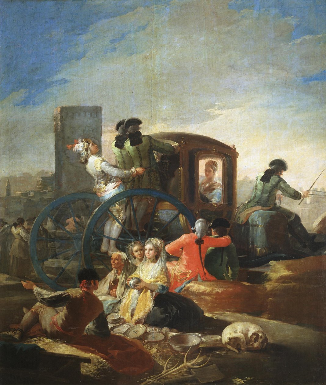 El vendedor de loza de Francisco de Goya