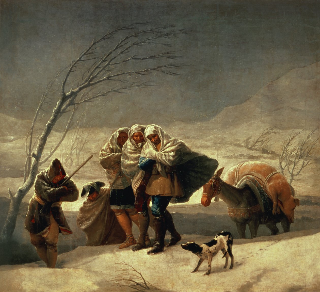 La Tormenta de Nieve, 1786-87 de Francisco de Goya