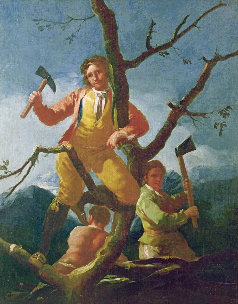 Los leñadores, 1779 de Francisco de Goya