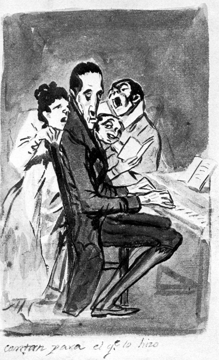 Cantan para el compositor de Francisco de Goya