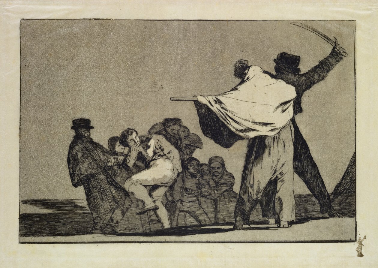 Famosa locura, de la serie Follies, c.1815-24 de Francisco de Goya
