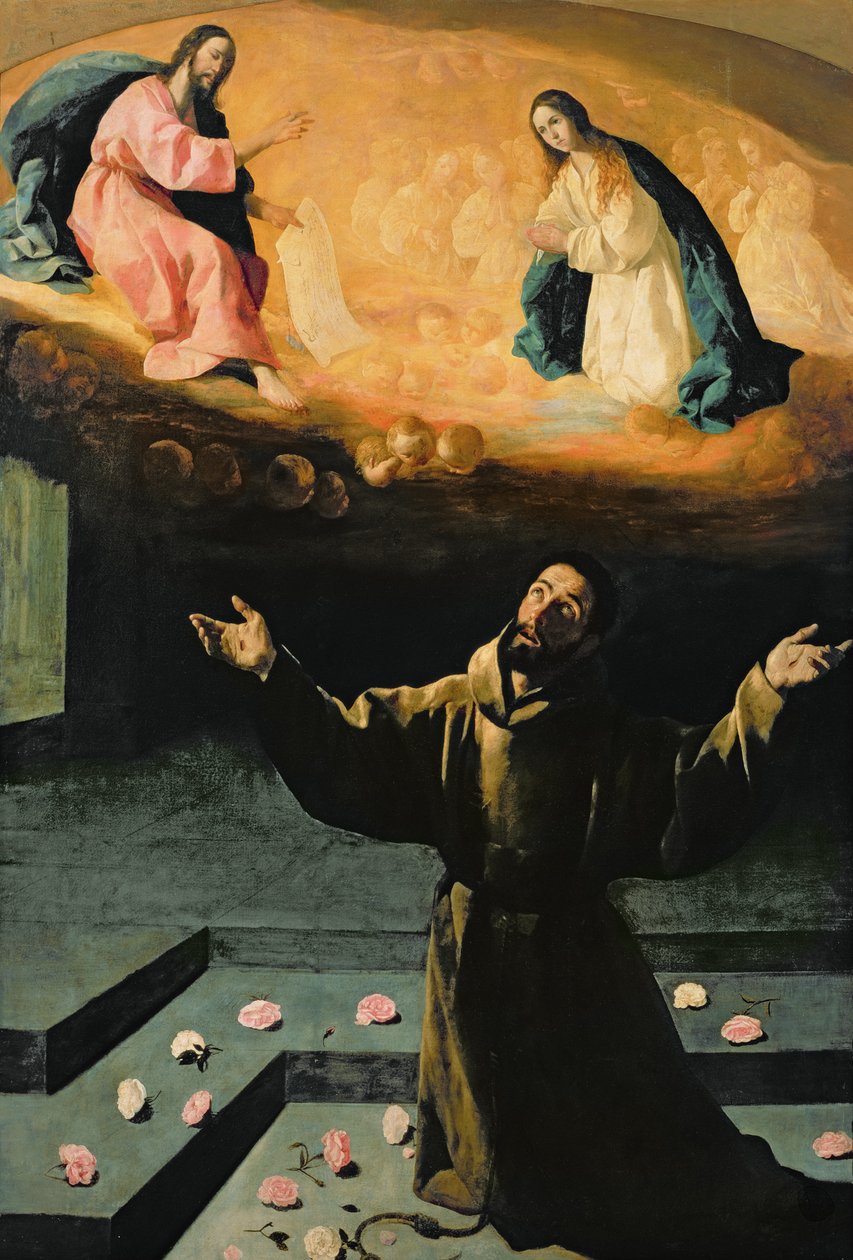 San Francisco de Asís, o El milagro de las rosas, 1630 de Francisco de Zurbaran