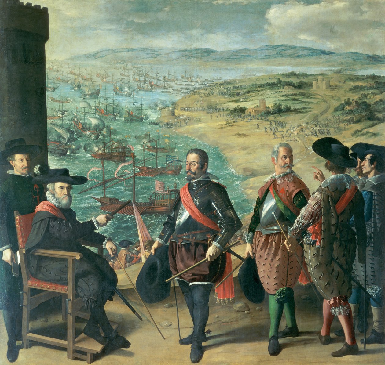 La defensa de Cádiz contra los ingleses, 1634 de Francisco de Zurbaran