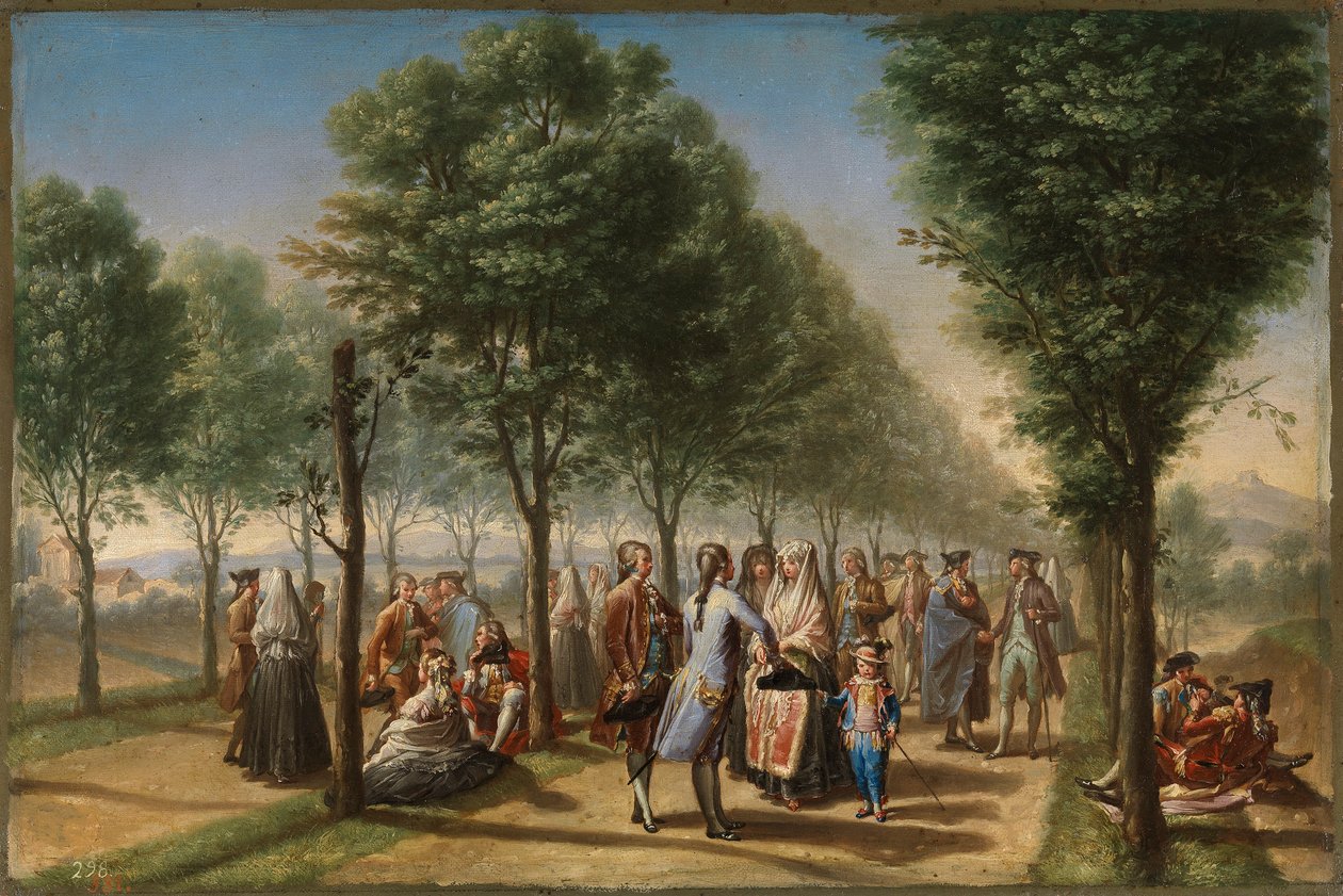 El paseo de las Delicias, en Madrid de Francisco Bayeu y Subias