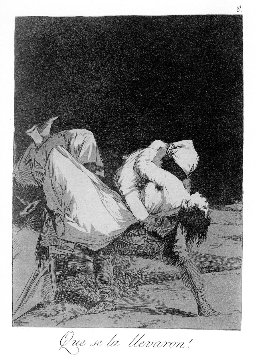 Capricho Nº 8: ¡Que se la llevaron! de Francisco de Goya