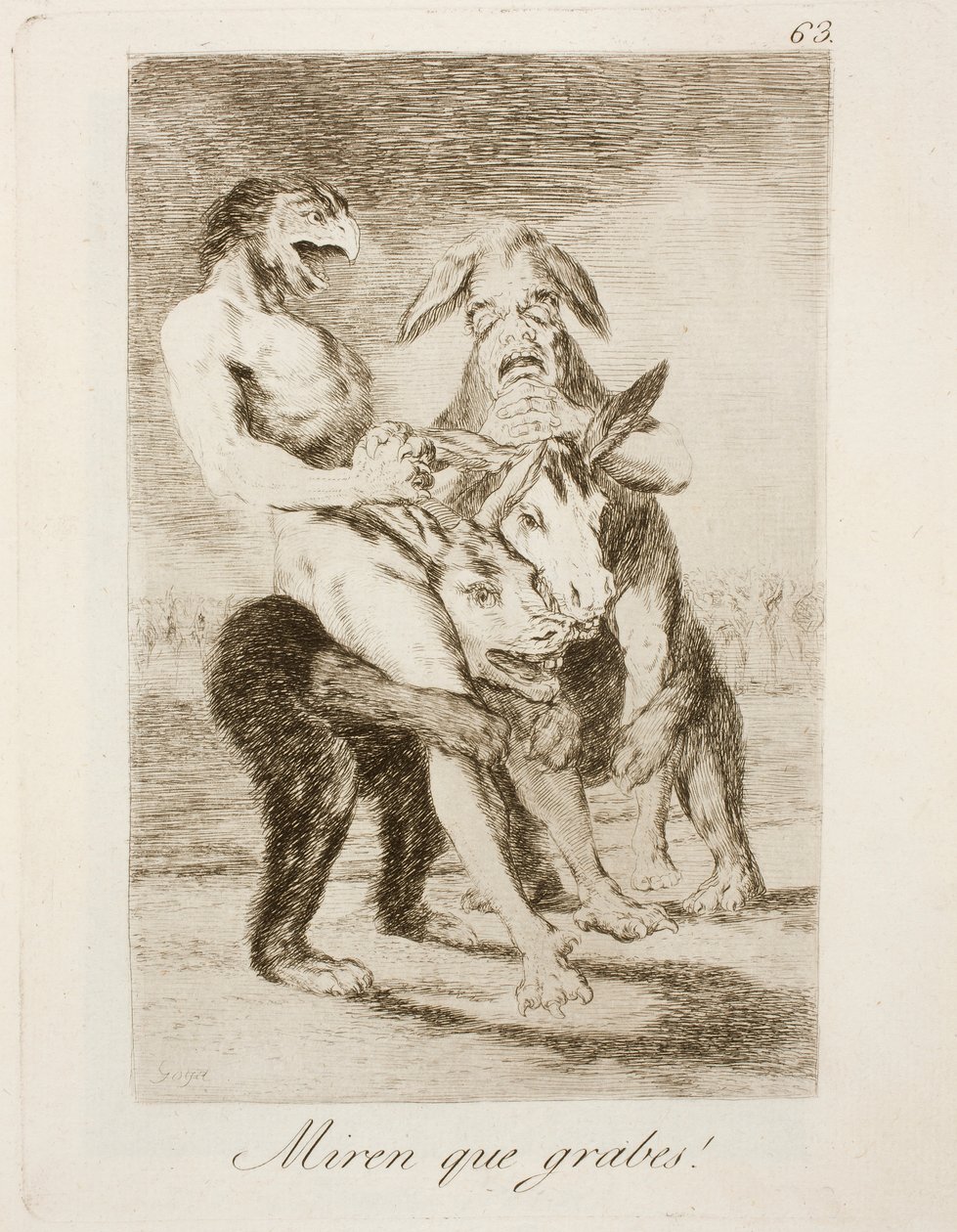 Capricho No. 63 de Francisco de Goya