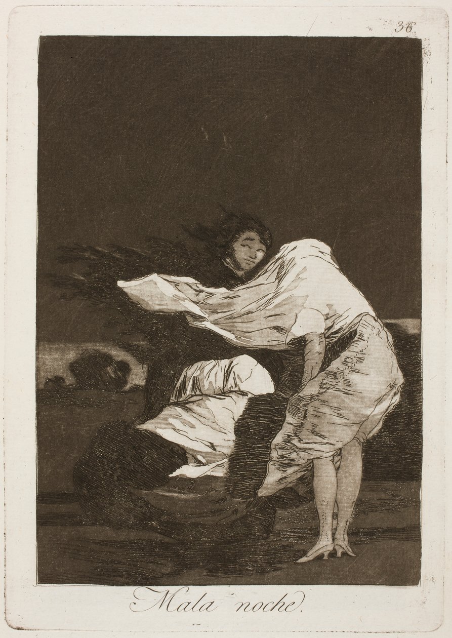 Mala noche de Francisco de Goya