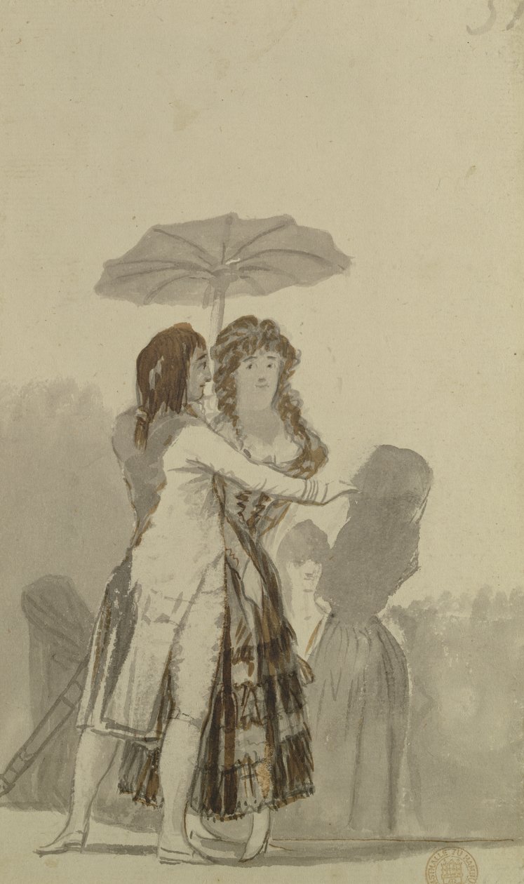 Pareja con una sombrilla de Francisco de Goya