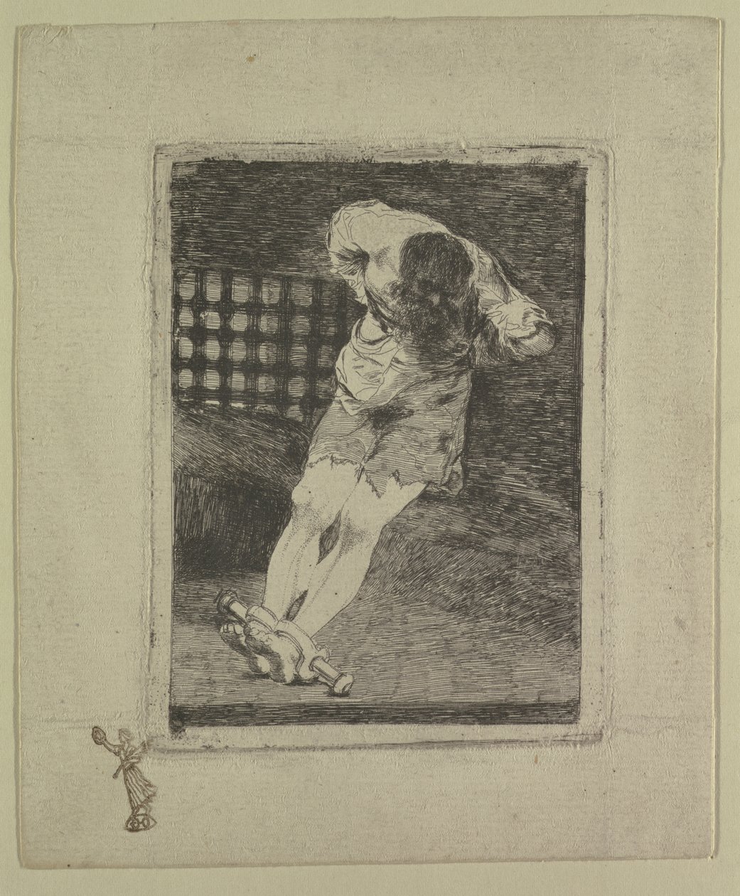 La seguridad de un reo no exige tormento, c.1810-20 de Francisco de Goya